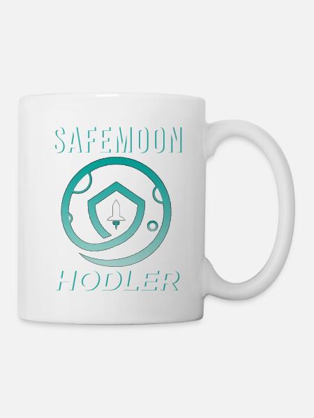 Safemoon - Safemoon Crypto, Safemoon zum Mond - Tasse - Weiß