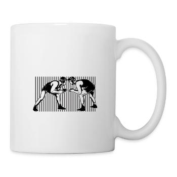 Lutte, luttes de style grec romain, - Mug blanc - blanc - Droite