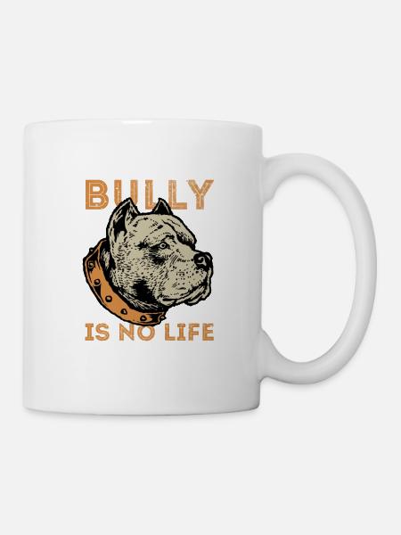 American Bully, american bully pitbull mom, Taureau, - Mug blanc - blanc