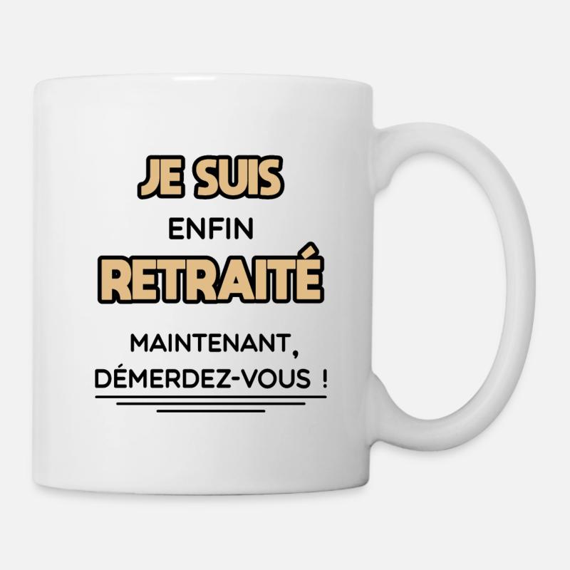 Je suis bientôt retraité - cadeau futur retraité - Mug blanc - blanc