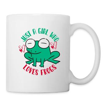 Grenouille, grenouille animal, crapaud, - Mug blanc - blanc - Droite
