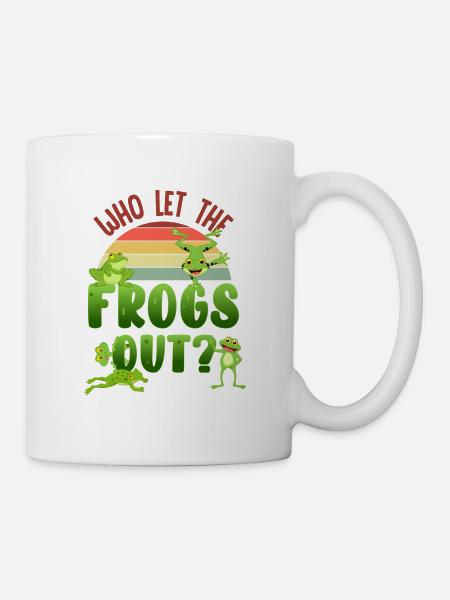 frog, frog cute frog, frog animal - Mug - white