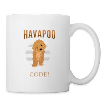havapoo, havapoo poodle hybrid, havapoo humor, - Mug - white - Right