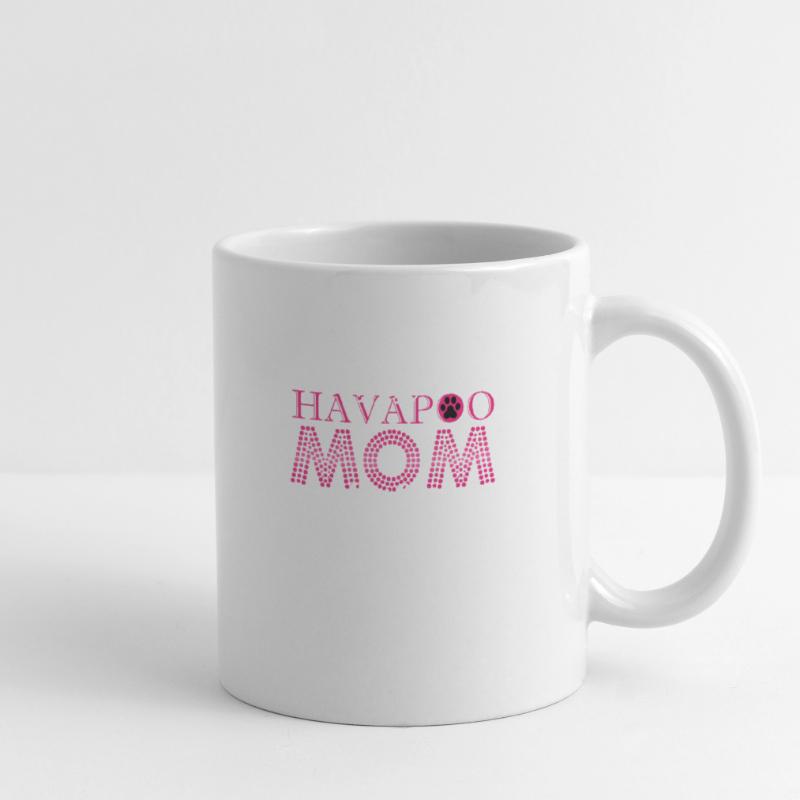 havapoo, havapoo havapoo ciel, mélange de caniche, Mug blanc