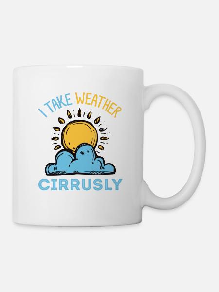 Météo, météorologie suiveurs, chasseurs de tempête, - Mug blanc - blanc