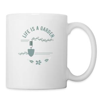 Bio Gartenarbeit, Bio Gartenarbeit Landwirtschaft, - Tasse - Weiß - Rechts