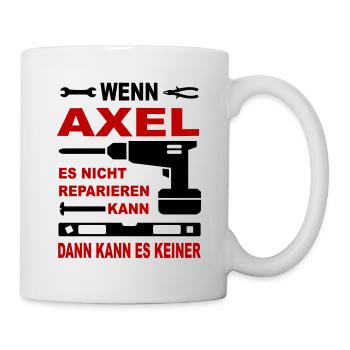 Name Geschenk Namenstag AXEL - Tasse - Weiß - Rechts