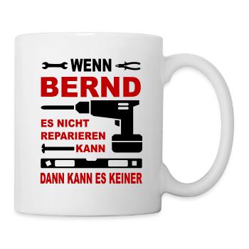 Name Geschenk Namenstag BERND - Tasse - Weiß - Rechts