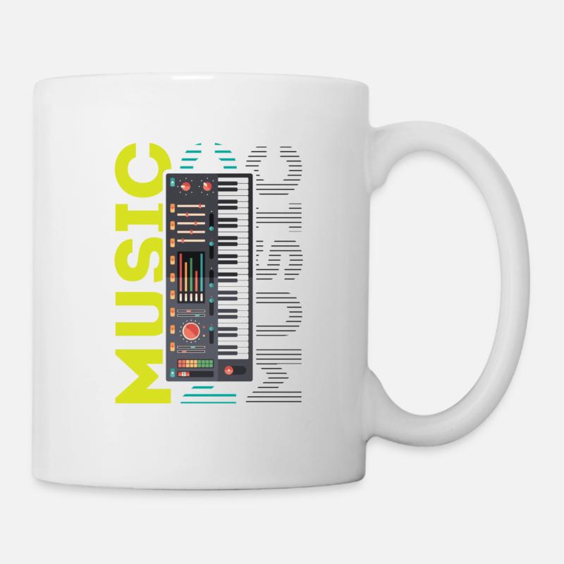 Beatmaker, Beatmaker synthesizer, 80er Jahre Stil, - Tasse - Weiß