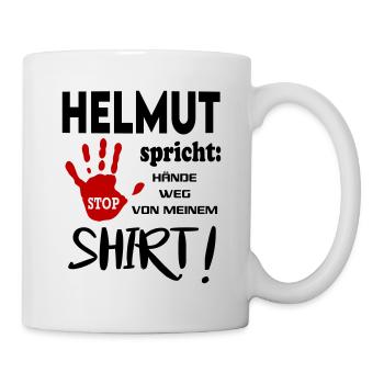 Name Namenstag Geschenkidee HELMUT - Tasse - Weiß - Rechts