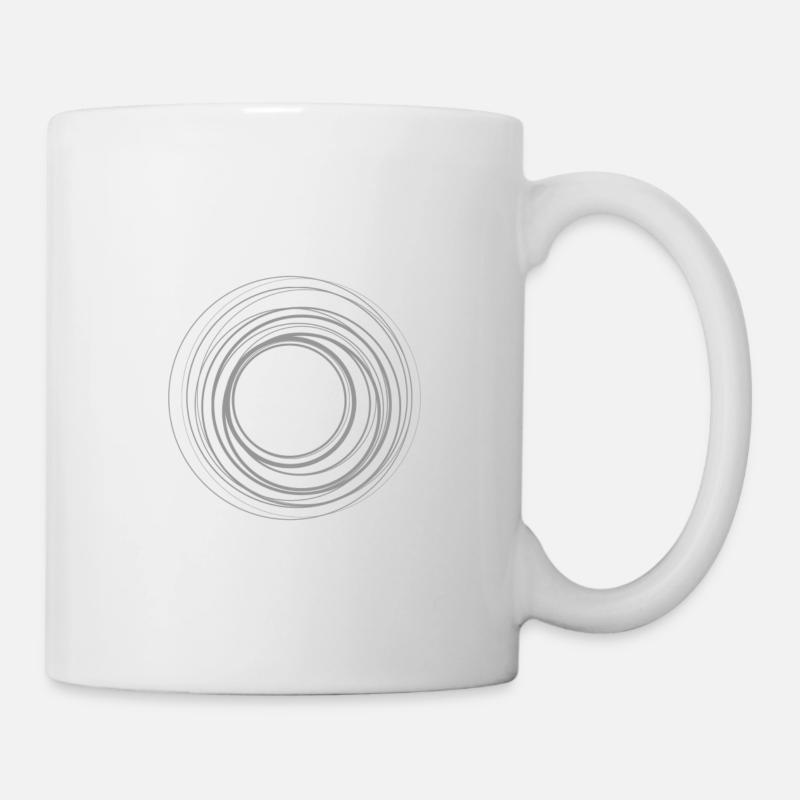 Hypnotiseur, montre hypnotiseur, horloge, - Mug blanc - blanc