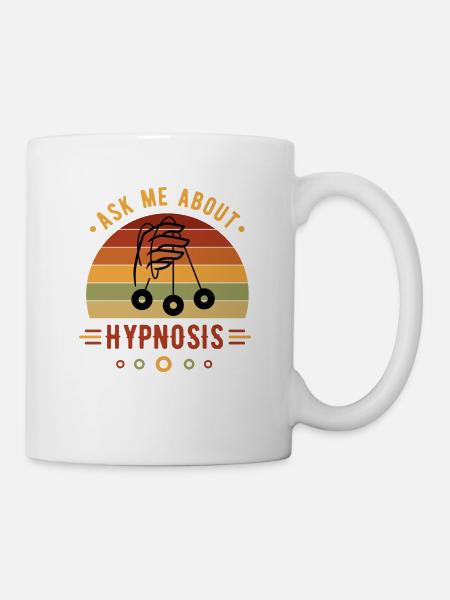 Hypnotiseur, hypnotiseur optique, spirale, - Mug blanc - blanc