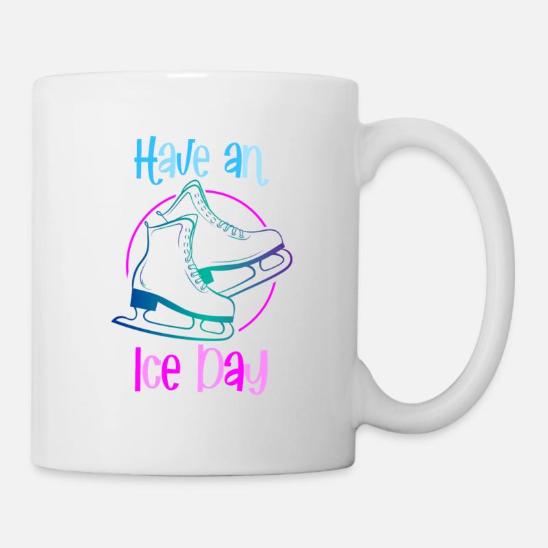 Patinage, patinoire - Mug blanc - blanc