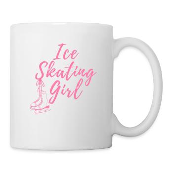 Schlittschuhlaufen, Schlittschuhlaufen - Tasse - Weiß - Rechts