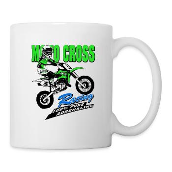 Kinder Motocross - KIDS MX - Mug - white - Right