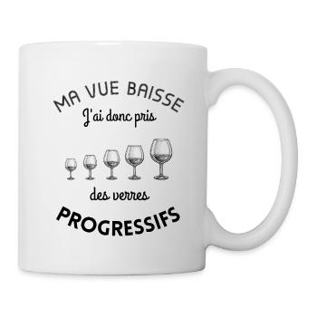 Vieillir vin humour - Mug blanc - blanc - Droite
