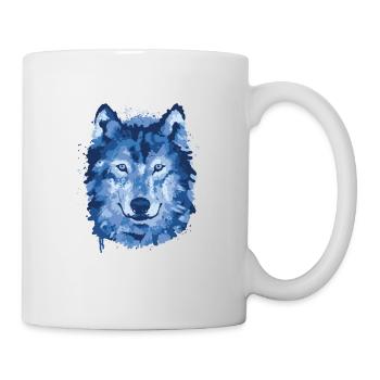 Wolf - Tasse - Weiß - Rechts
