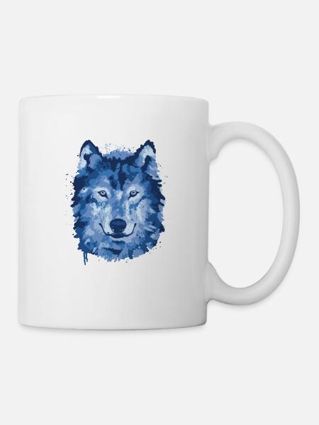 Wolf - Tasse - Weiß