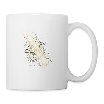 Trompete - Tasse - Weiß - Rechts
