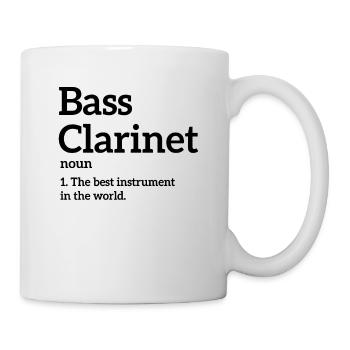 Definition Bassklarinette - Tasse - Weiß - Rechts