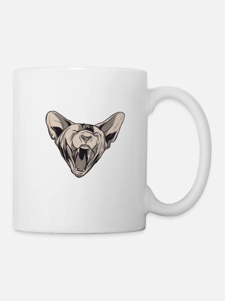Meine Sphinx Denkt auch Du Bist Hässlich Sphynx - Tasse - Weiß