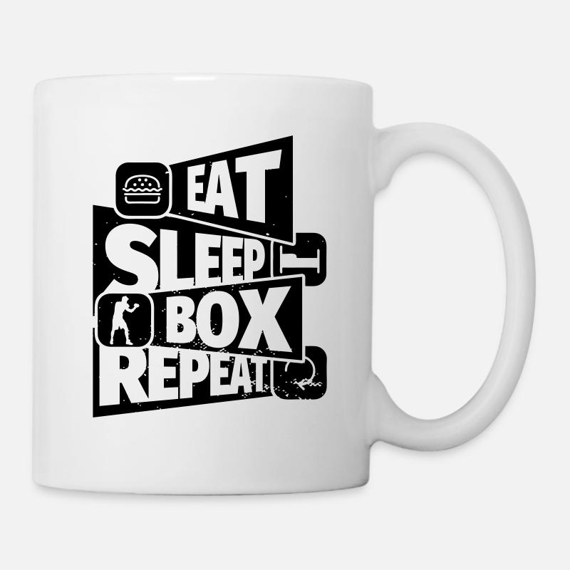 Boxen Sport lustiger Spruch: Boxing - Tasse - Weiß