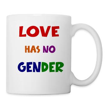 Toleranz LGBQT Gender Pride Feminismus Spruch - Tasse - Weiß - Rechts