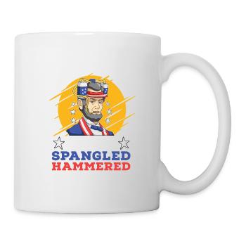 American July 4 Star Spangled Hammered - Mug - white - Right