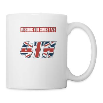 America July 4 Happy Fourth Of July British - Mug - white - Right