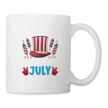 American July 4 Patriotic - Mug - white - Right