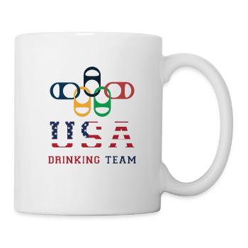 American 4. Juli Usa-trinkteam - Tasse - Weiß - Rechts