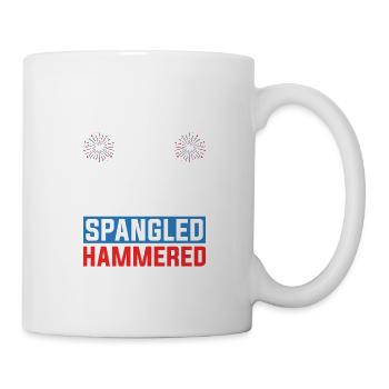American July 4 Star Spangled Hammered - Mug - white - Right