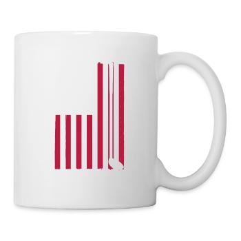 Golf Clubs Patriotische Flagge Für Golfer - Tasse - Weiß - Rechts