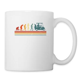 Golfer Golf Cart Evolution Pour les golfeurs - Mug blanc - blanc - Droite