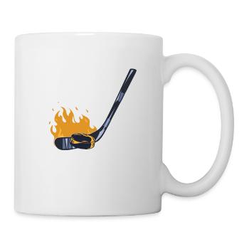 Je battrais cela pour les joueurs de hockey et les partisans - Mug blanc - blanc - Droite