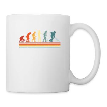 Eishockey-evolution Für Eishockeyspieler - Tasse - Weiß - Rechts
