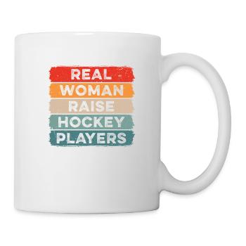 Real Woman Raises Hockey Player for Hockey Mom - Mug - white - Right