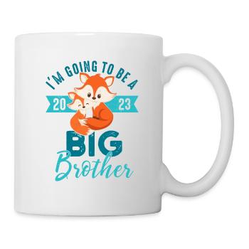 Je vais être big brother 2023 fox baby boy - Mug blanc - blanc - Droite