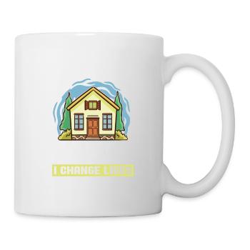 Je ne vends pas de maisons pour les agents immobiliers - Mug blanc - blanc - Droite