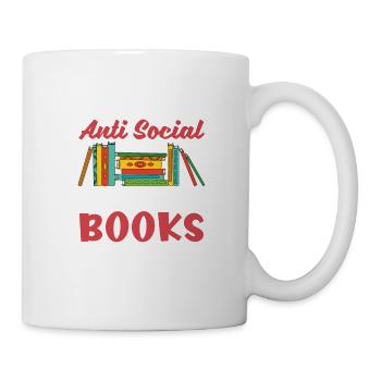 Je préfère les livres simples aux gens - Mug blanc - blanc - Droite