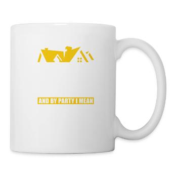 J’aime faire la fête pour les agents immobiliers - Mug blanc - blanc - Droite