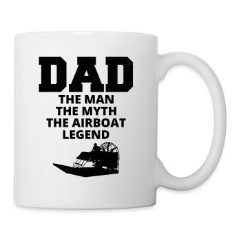 Airboat Fanboat Airboating Papa Fête des Pères - Mug blanc - blanc - Droite