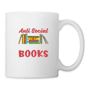 Je préfère les livres simples aux gens - Mug blanc - blanc - Droite