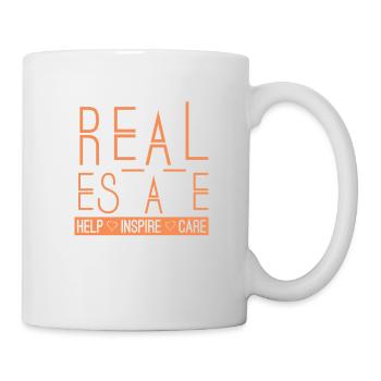 L’espoir immobilier inspire les soins du courtier - Mug blanc - blanc - Droite