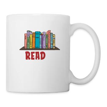 Freadom Für Buchliebhaber - Tasse - Weiß - Rechts