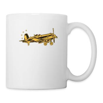 Ich Würde Eher Pilotflugzeug-liebhaber-luftfahrt - Tasse - Weiß - Rechts