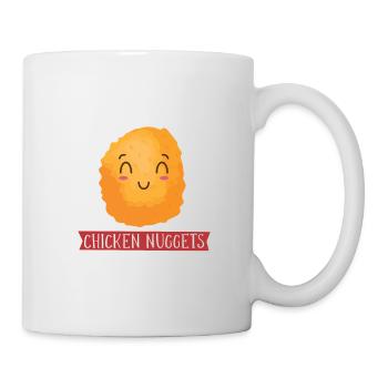 Frage Mich, Ob Nuggets Nugget Lover Chicken - Tasse - Weiß - Rechts