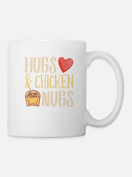 Umarmungen & Chicken Nugs Nugget Lover Chicken - Kop/krus - hvid