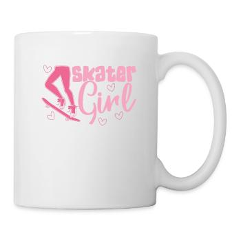 Skater-mädchen Für Skateboarder - Tasse - Weiß - Rechts