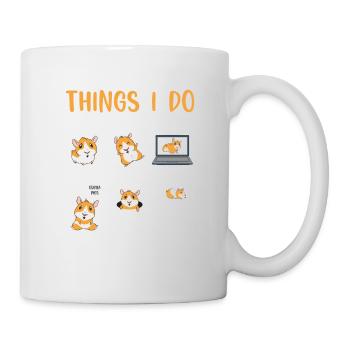 Ce que je fais pendant mon temps libre - Mug blanc - blanc - Droite